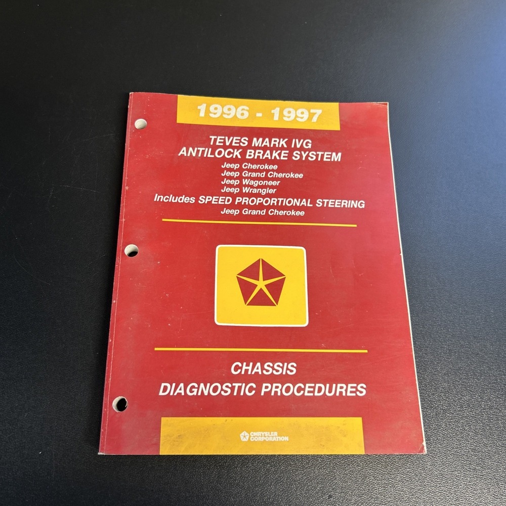 1996 1997 JEEP Teves Mark 1VG Anti Lock Brakes System Chassis Diagnostic Manual - Picture 1 of 12